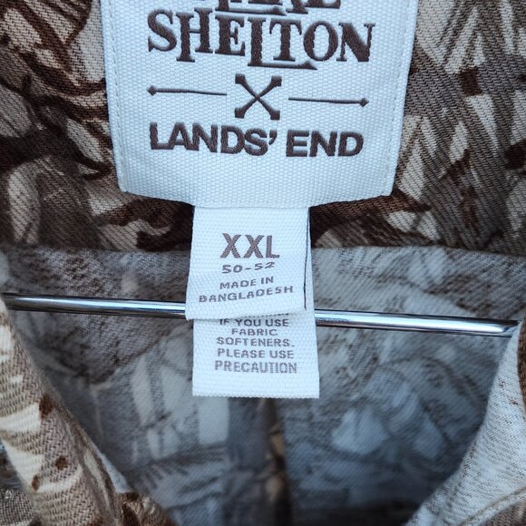 Blake Shelton Land's End Homeward Bound Camo Button-Down Dress Shirt XXL 50-52 - Picture 6 of 8